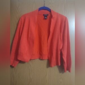 Verve Ami Women's Orange Cardigan Cropped